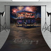 Lofaris Sparkle Trolley Shelf Independence Day Sweep Backdrop